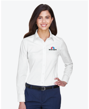 Ladies Crown Collection Solid Oxford