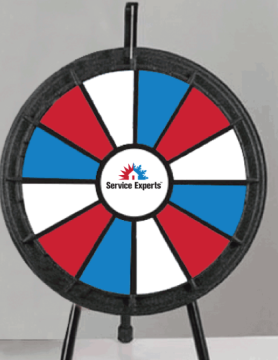20.5” 12-slot Mini Prize Wheel